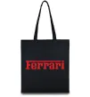Еко-сумка Ferrari red Чорний фото
