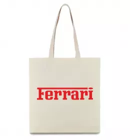 Эко-сумка Real men drive Ferrari Черный фото