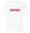 Футболка Оверсайз Ferrari red Білий фото
