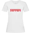 Жіноча футболка Ferrari red Білий фото