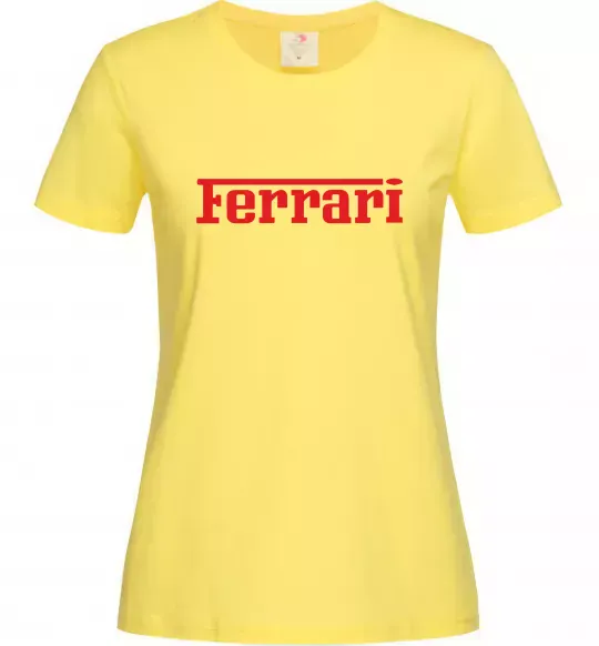 Жіноча футболка Ferrari red Лимонний фото
