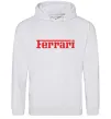 Чоловіча толстовка (худі) Ferrari red Сірий меланж фото