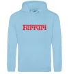 Чоловіча толстовка (худі) Ferrari red Блакитний фото
