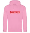 Женская толстовка (худи) Ferrari red Розовый фото