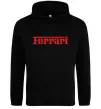 Женская толстовка (худи) Ferrari red Черный фото