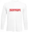 Лонгслів Ferrari red Білий фото