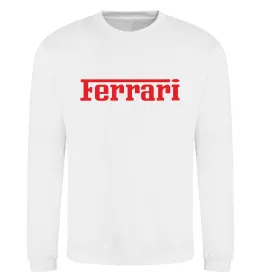 Свитшот Ferrari red Белый фото