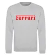 Свитшот Ferrari red Серый меланж фото