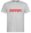 Мужская футболка Ferrari red Серый фото