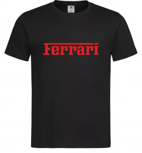 Мужская футболка Ferrari red Черный фото