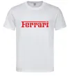 Мужская футболка Ferrari red Белый фото