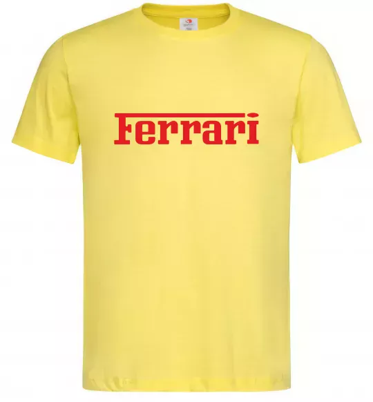 Мужская футболка Ferrari red Лимонный фото