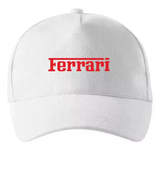 Кепка Ferrari red Белый фото