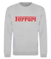 Свитшот Ferrari red Серый меланж фото