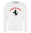Свитшот Ferrari напис та лого Белый фото