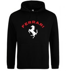 Женская толстовка (худи) Ferrari напис та лого