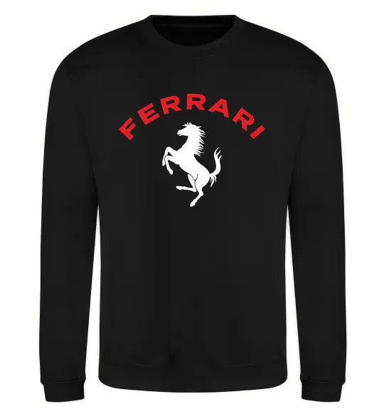 Свитшот Ferrari напис та лого Черный фото