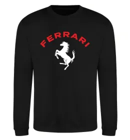 Свитшот Ferrari напис та лого Черный фото