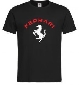 Мужская футболка Ferrari напис та лого
