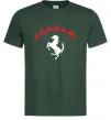 Чоловіча футболка Ferrari напис та лого Темно-зелений фото