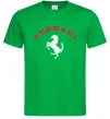 Чоловіча футболка Ferrari напис та лого Зелений фото