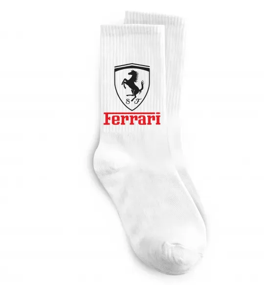 Носки Logo Ferrari Белый фото