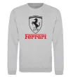 Свитшот Logo Ferrari Серый меланж фото