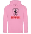 Мужская толстовка (худи) Logo Ferrari Розовый фото