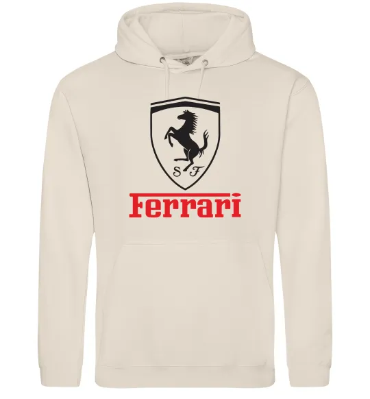 Мужская толстовка (худи) Logo Ferrari Таш фото