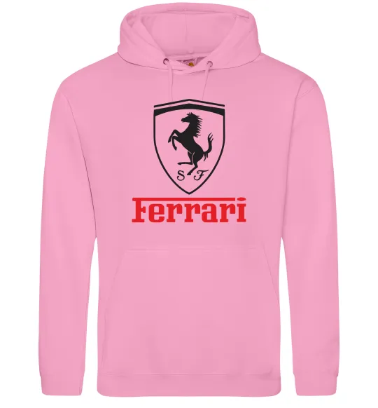 Женская толстовка (худи) Logo Ferrari Розовый фото