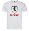 Мужская футболка Logo Ferrari Белый фото