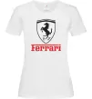 Женская футболка Logo Ferrari Белый Женская футболка Logo Ferrari Белый фото