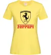 Женская футболка Logo Ferrari Лимонный Женская футболка Logo Ferrari Лимонный фото