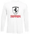 Лонгслив Logo Ferrari Белый фото