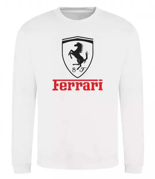 Світшот Logo Ferrari Білий фото