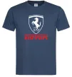 Мужская футболка Logo Ferrari Темно-синий фото