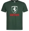 Мужская футболка Logo Ferrari Темно-зеленый фото
