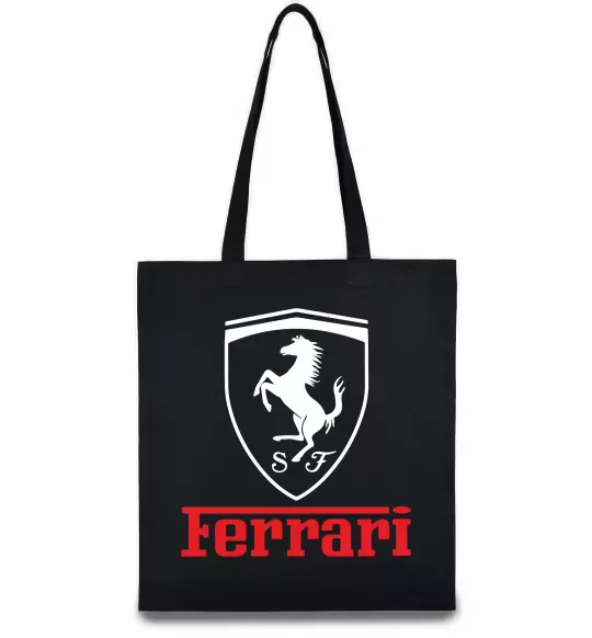 Еко-сумка Logo Ferrari Чорний фото