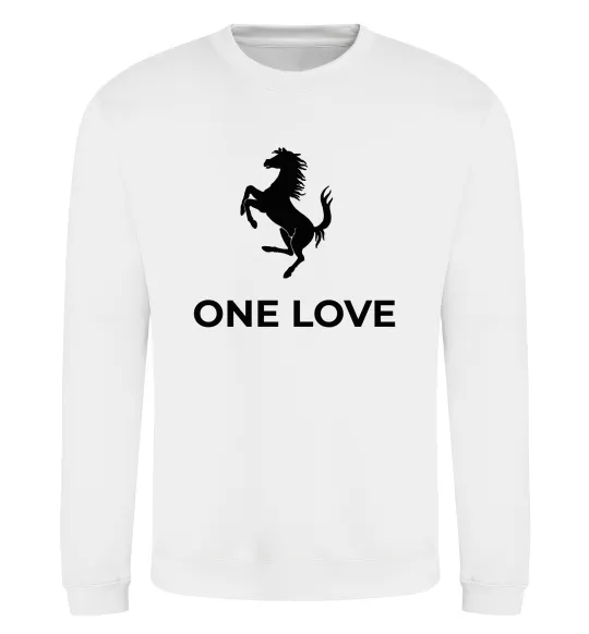 Свитшот Ferrari one love Белый фото