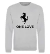 Свитшот Ferrari one love Серый меланж фото