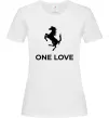 Жіноча футболка Ferrari one love Білий фото