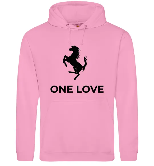 Чоловіча толстовка (худі) Ferrari one love Рожевий фото