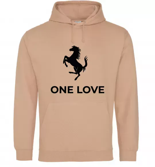 Чоловіча толстовка (худі) Ferrari one love Пісочний фото