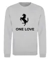 Свитшот Ferrari one love Серый меланж фото