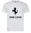 Мужская футболка Ferrari one love Белый фото