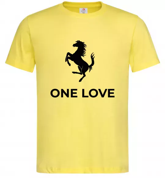 Мужская футболка Ferrari one love Лимонный фото