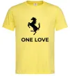 Мужская футболка Ferrari one love Лимонный фото