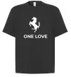 Футболка Оверсайз Ferrari one love Черный фото