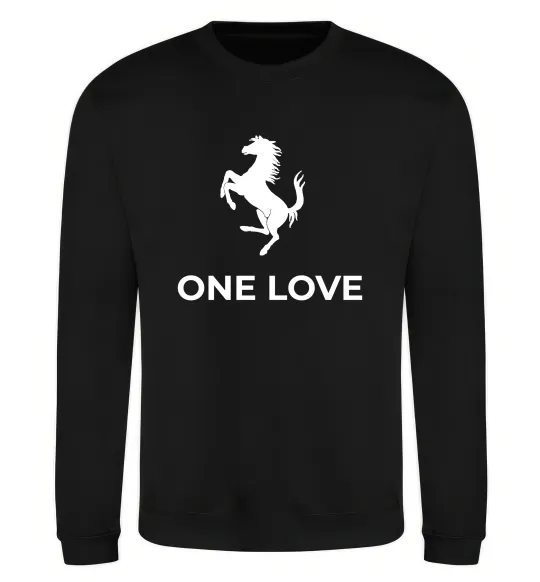 Свитшот Ferrari one love Черный фото