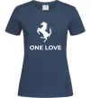 Жіноча футболка Ferrari one love Темно-синій фото